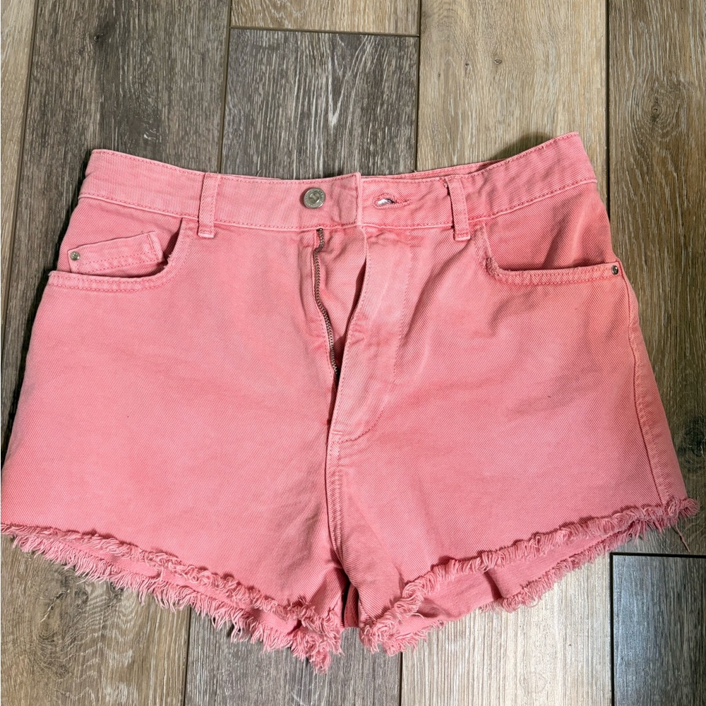 Zara Pink Jean Shorts
